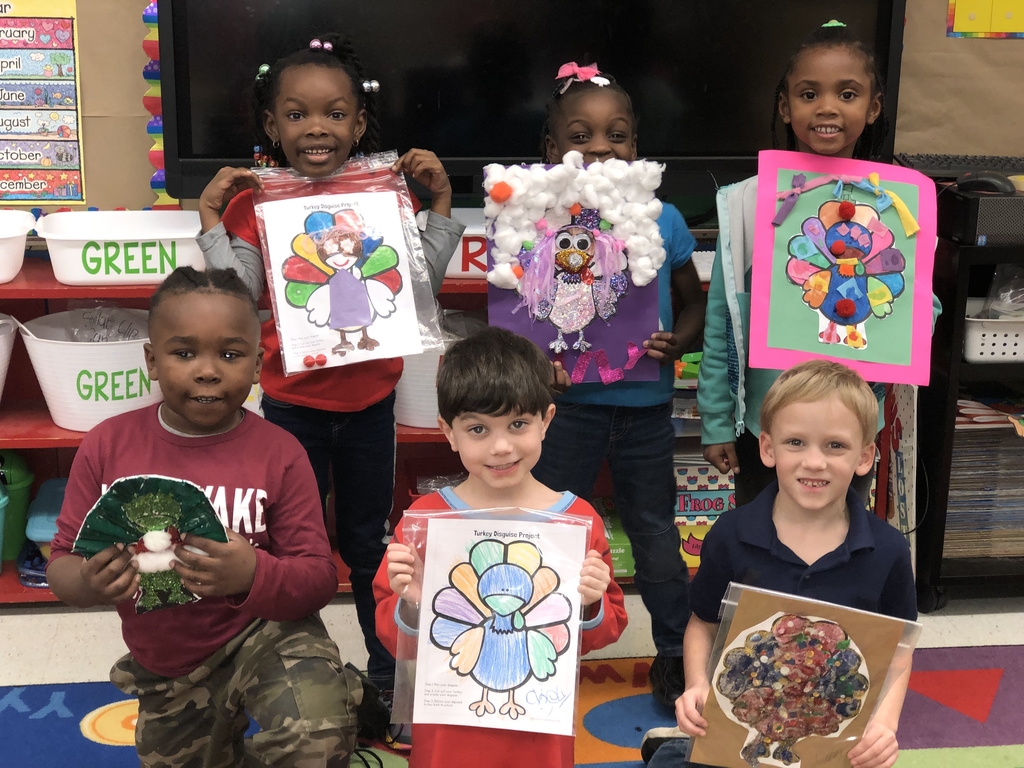Wes students disguising their turkeys.