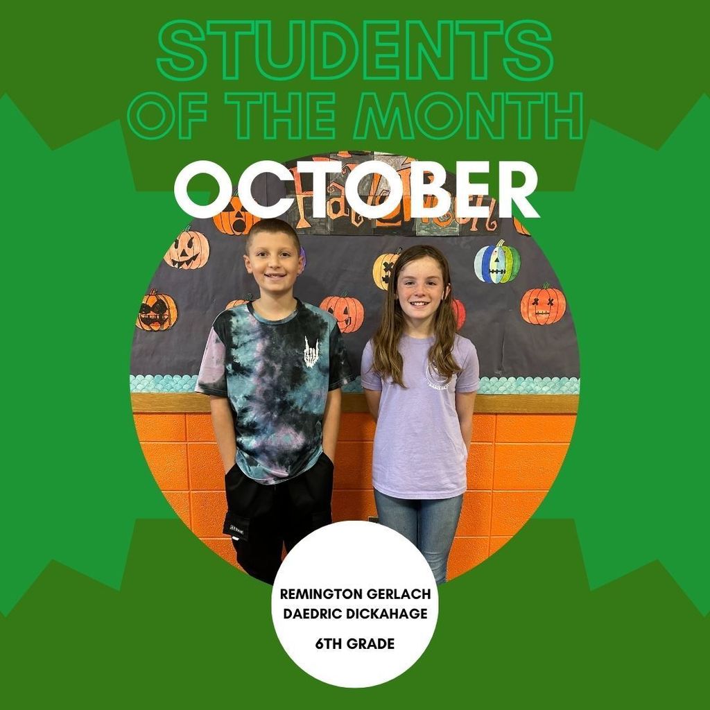 6th grade Student of the Month