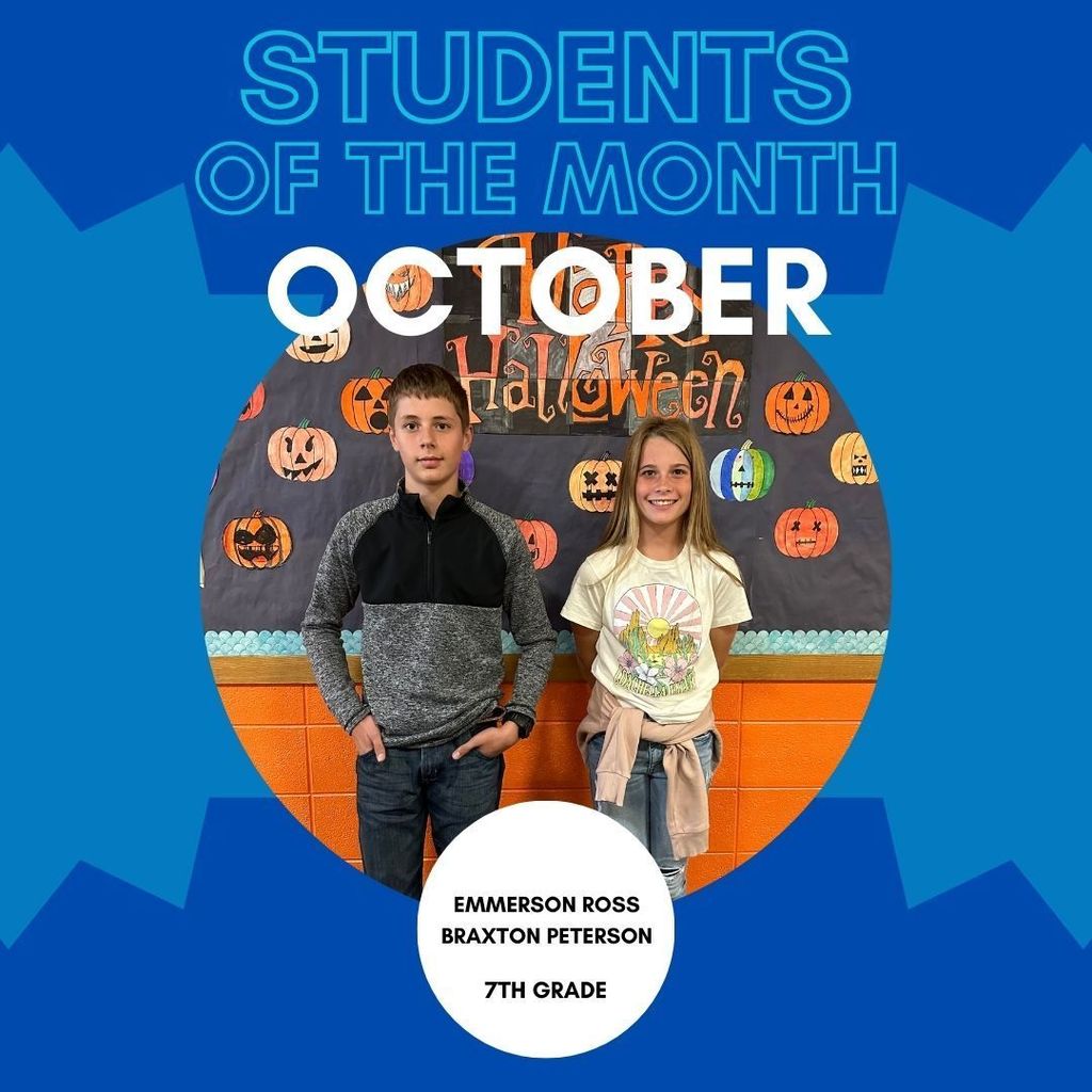 7th Grade Students of the Month