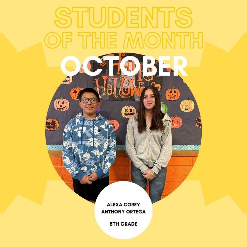 8th Grade Students of the Month