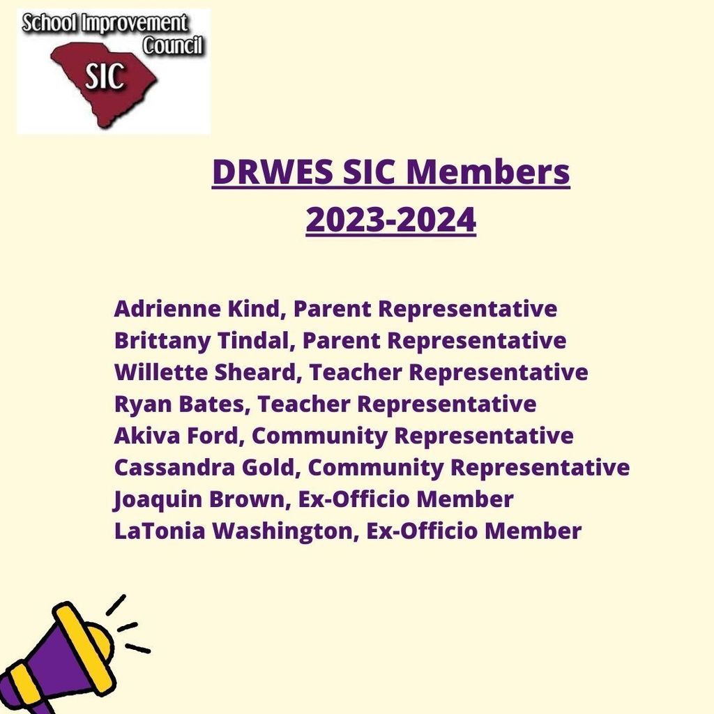 School Improvement Council Members