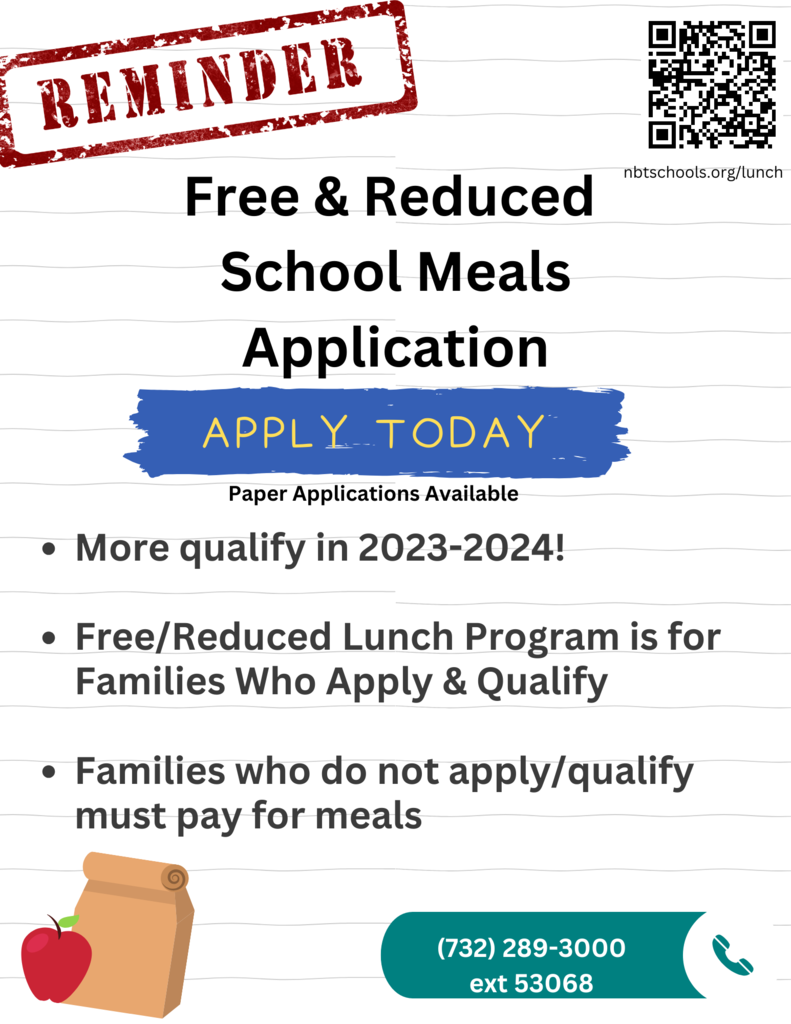 Free Lunch Application Reminder