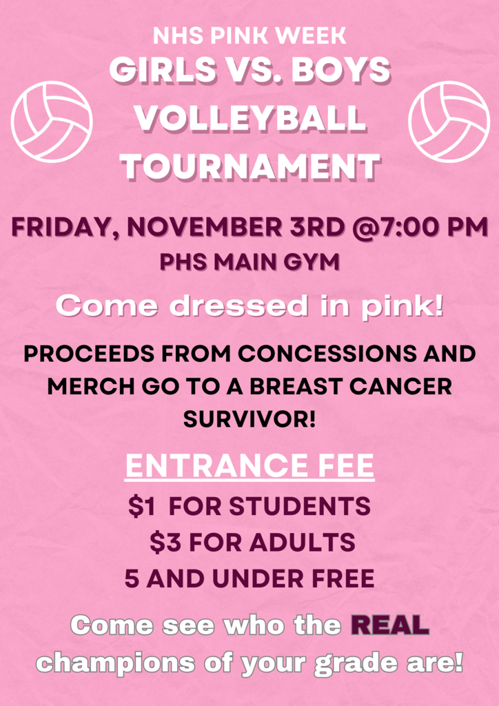 NHS Pink Out Flier