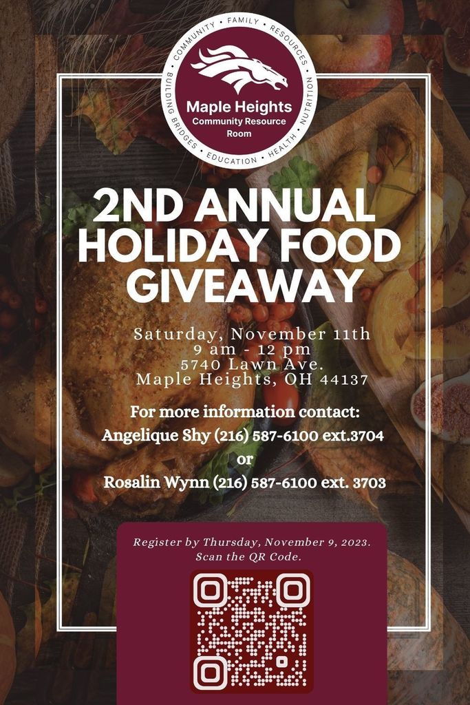 Community Resource Room 2nd Annual Holiday Food Giveaway