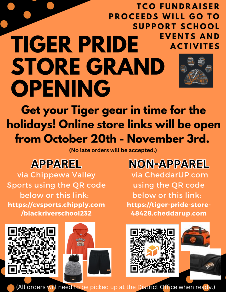 Tiger Pride Store flyer