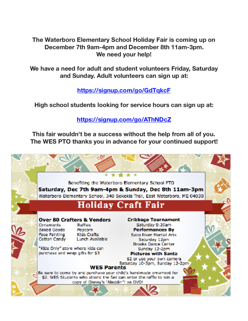 Holiday Fair Flyer