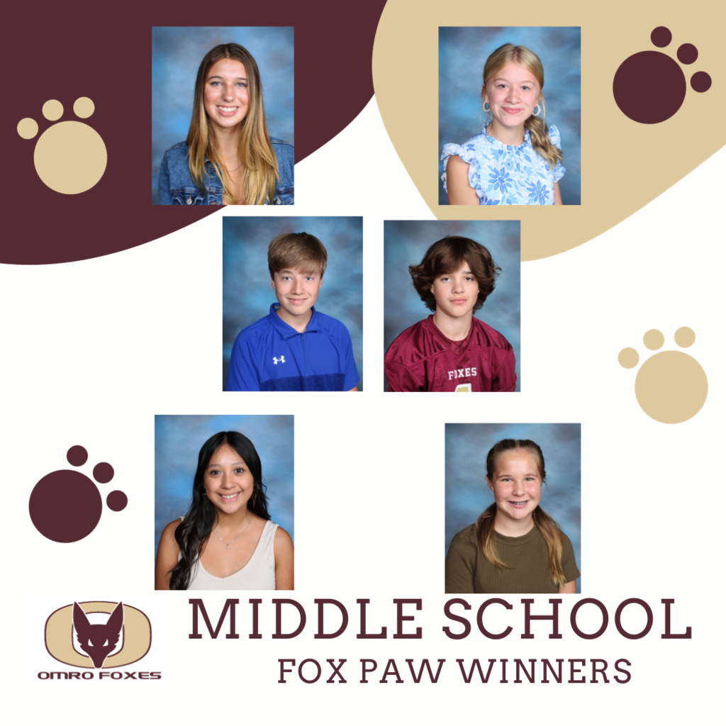 6 individual school pictures of middle school students
