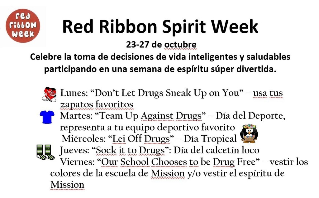Red Ribbon Spirit Week