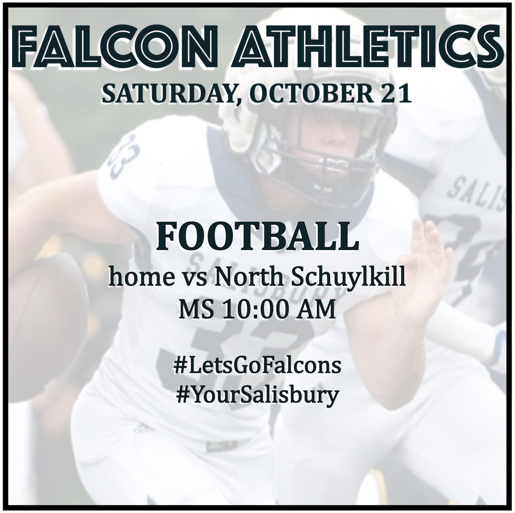 FOOTBALL home vs North Schuylkill: MS 10:00.