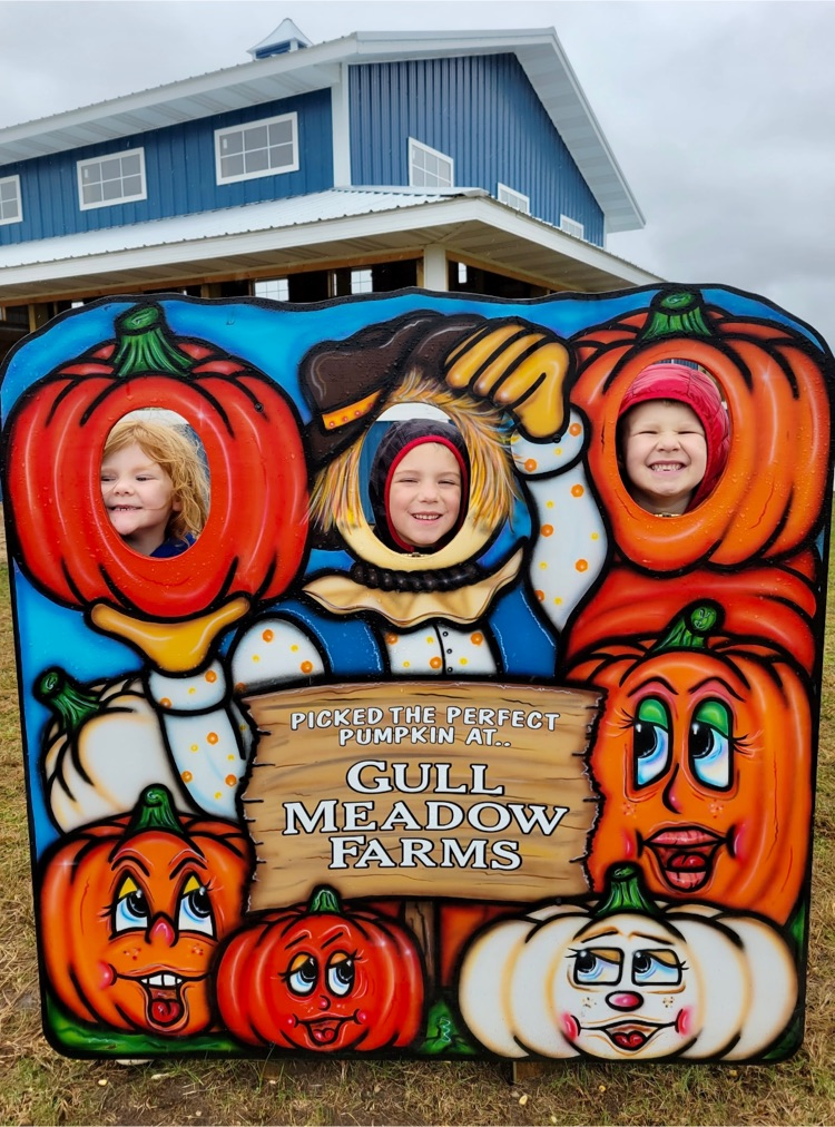 picture of students on a field trip to gull meadow farms