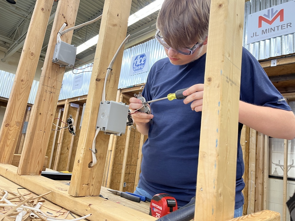 Two students work on an Electricity 2 assignment.