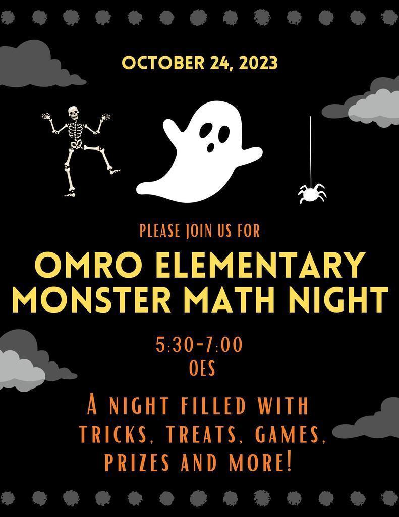Flyer for OES Math Night