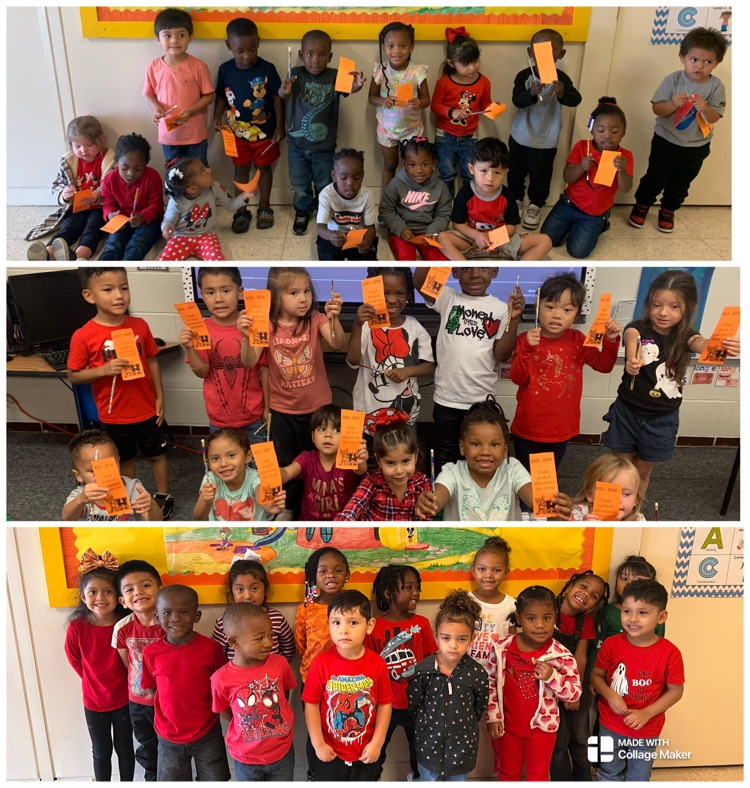 children holding award