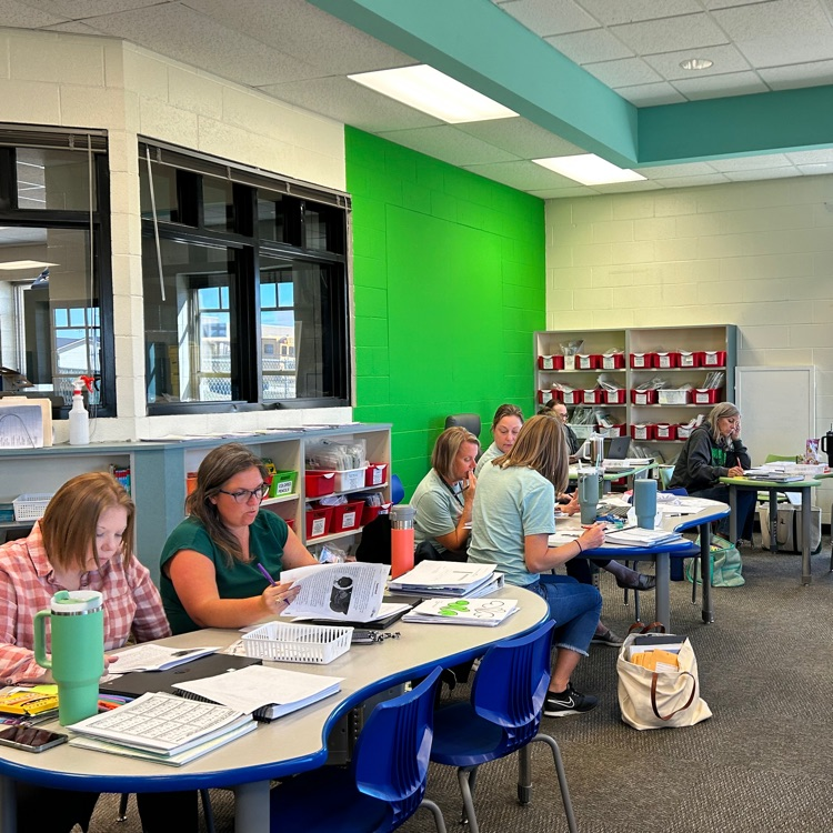 TAE and TMS teachers hard at work, putting this workday to good use, learning about literacy! When teachers grow, students grow! #lifelonglearners