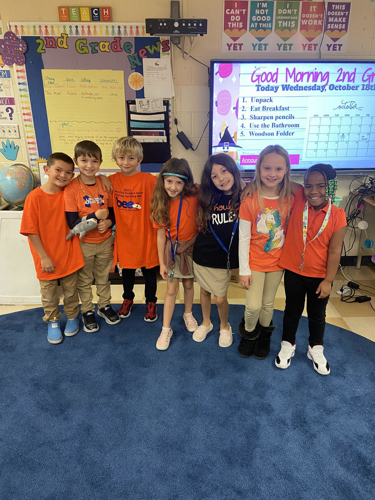 students wearing orange for anti bullying day