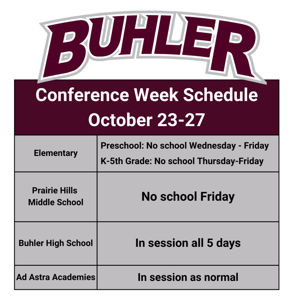 conference week schedule