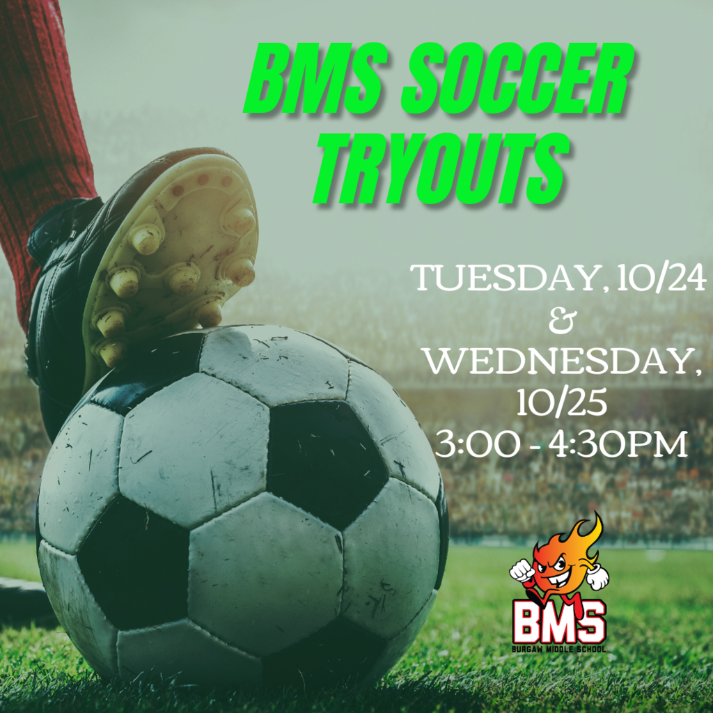soccer tryouts flyer with information and graphics