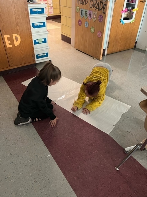 The scholars in Mrs. VanNostrand’s class have been enjoying their CKLA unit on Animal Classifications. Scholars learned about birds and their wingspan. They worked with partners to find their own wingspans. Then, they measured their wingspan and compared it to their height. They were shocked that it’s just about the same!