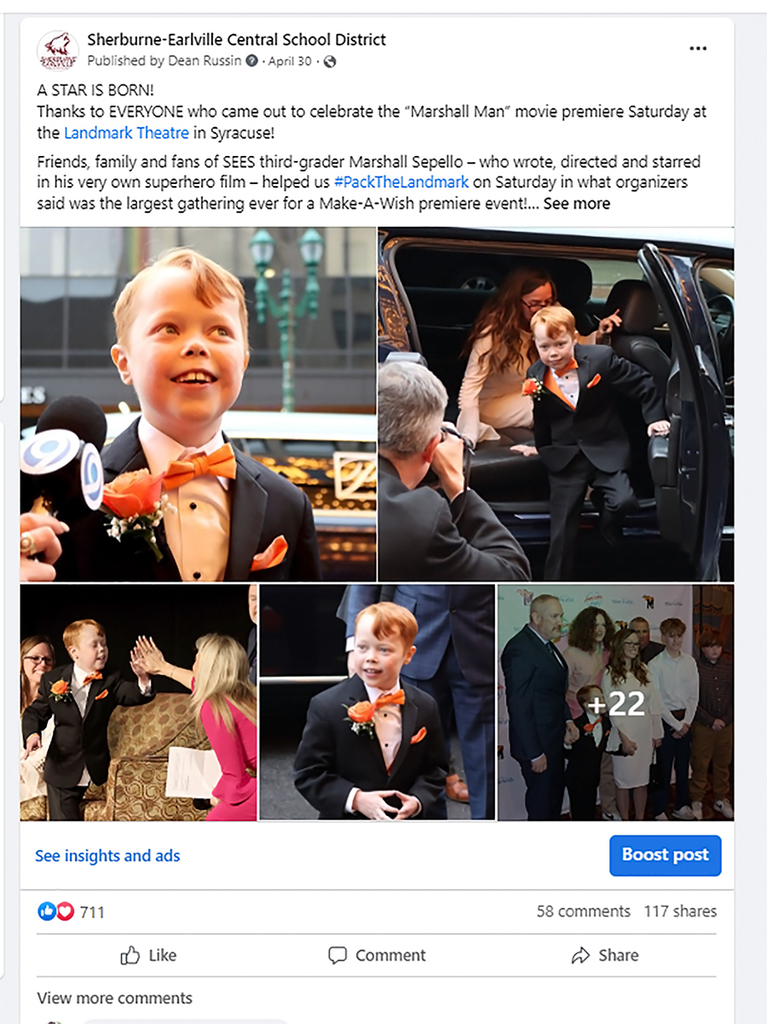 Example of social media post from A Star Is Born campaign