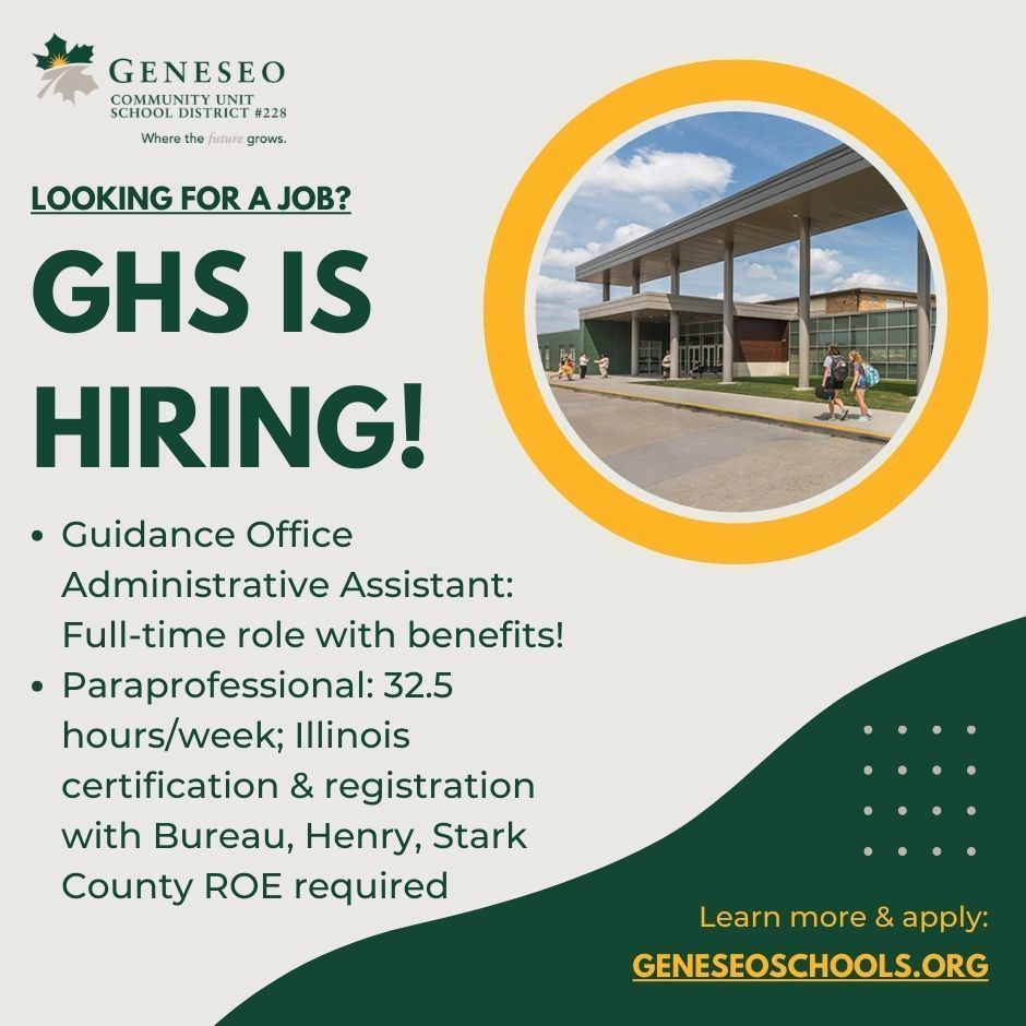 GHS is hiring!