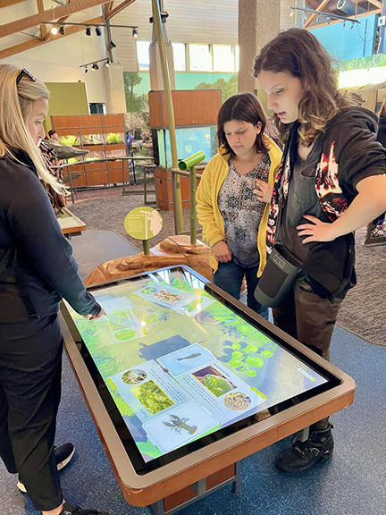 Ecology students learn about animals.