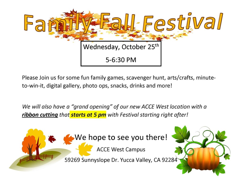 Family Fall Festival Tonight!