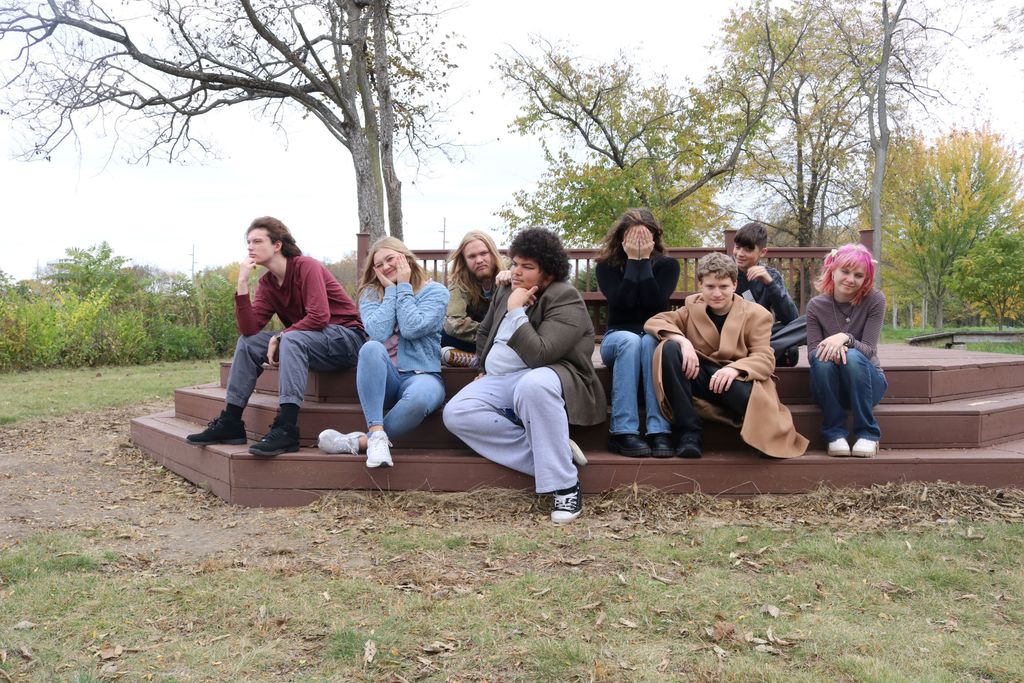 The cast and crew from the fall play.