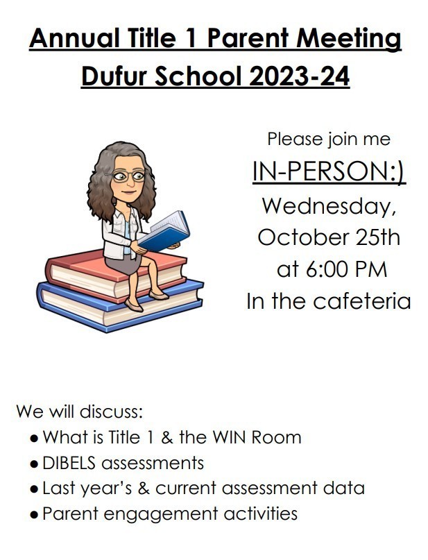 Annual Title 1 Meeting