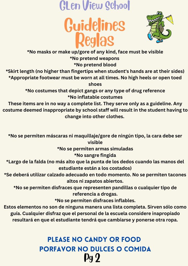 Guidelines on what you cannot wear