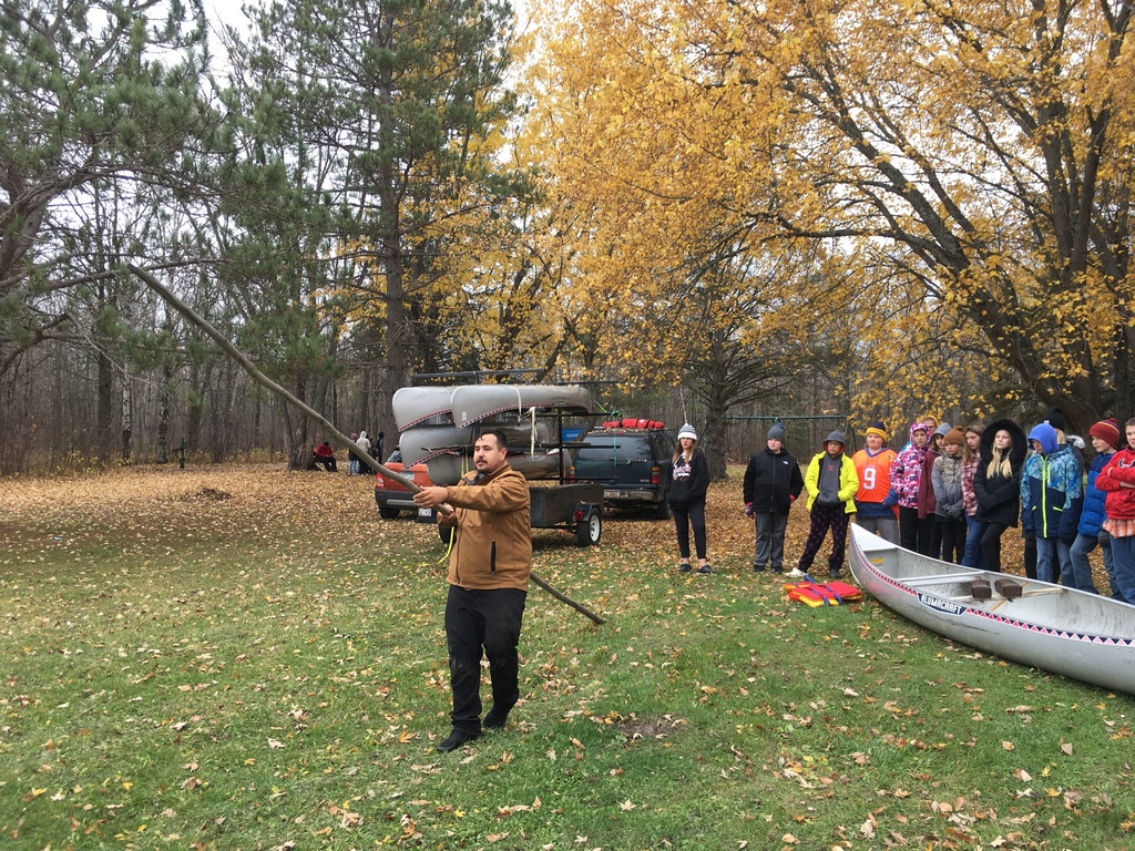 Canoe time: push pole