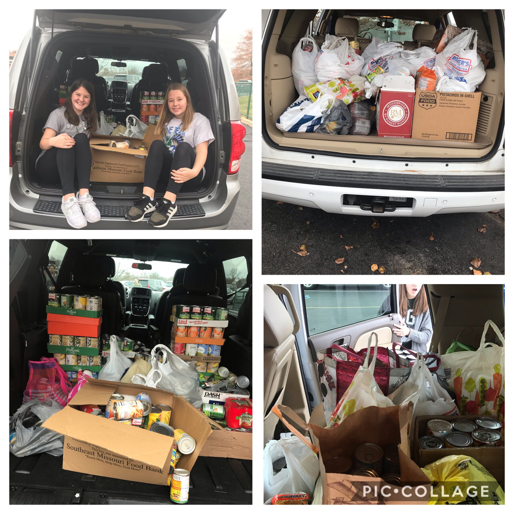 This how many cans would fit in two cars. #true #caring