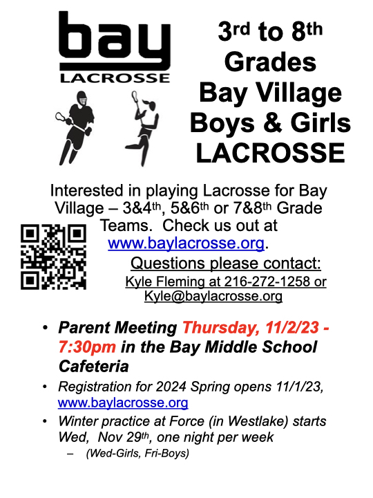 Bay Lacrosse Flyer