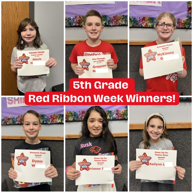 5th grade winners holding award