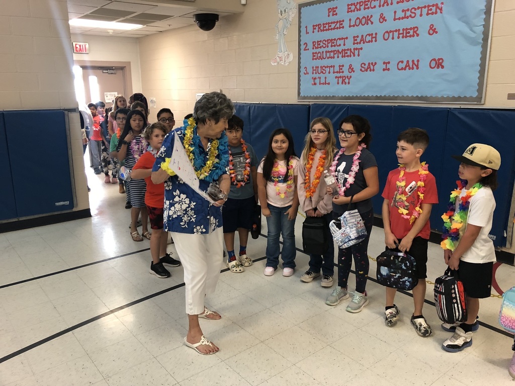 Woman thanking children for a birthday poster