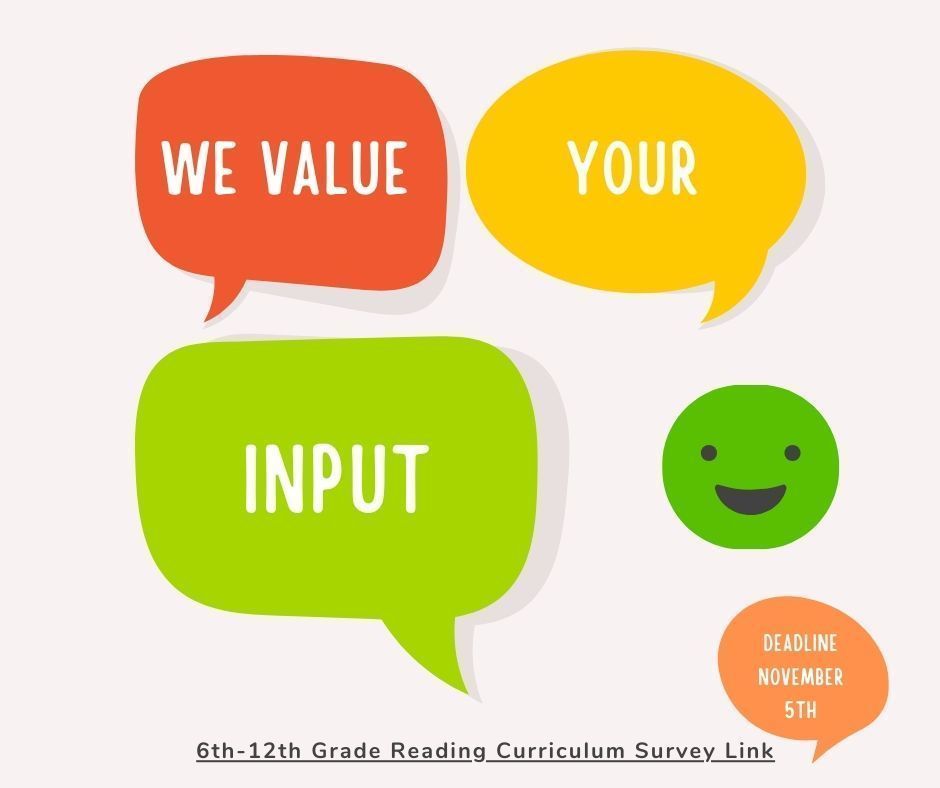 6th-12th Grade Reading Curriculum Survey Link