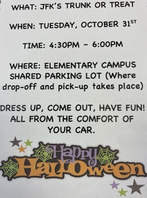 JFK's Trunk or Treat
