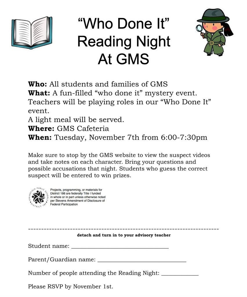 Reading Night Flyer