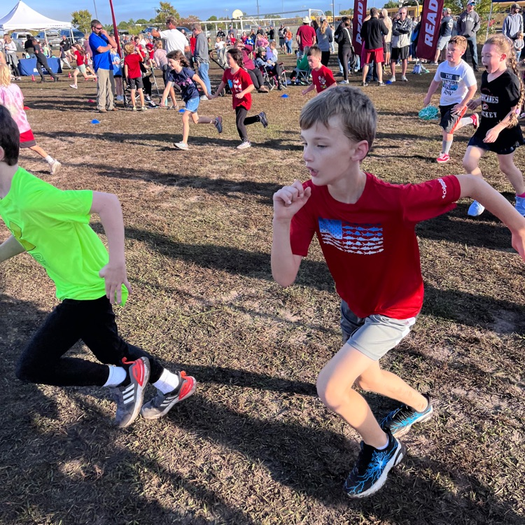 students running