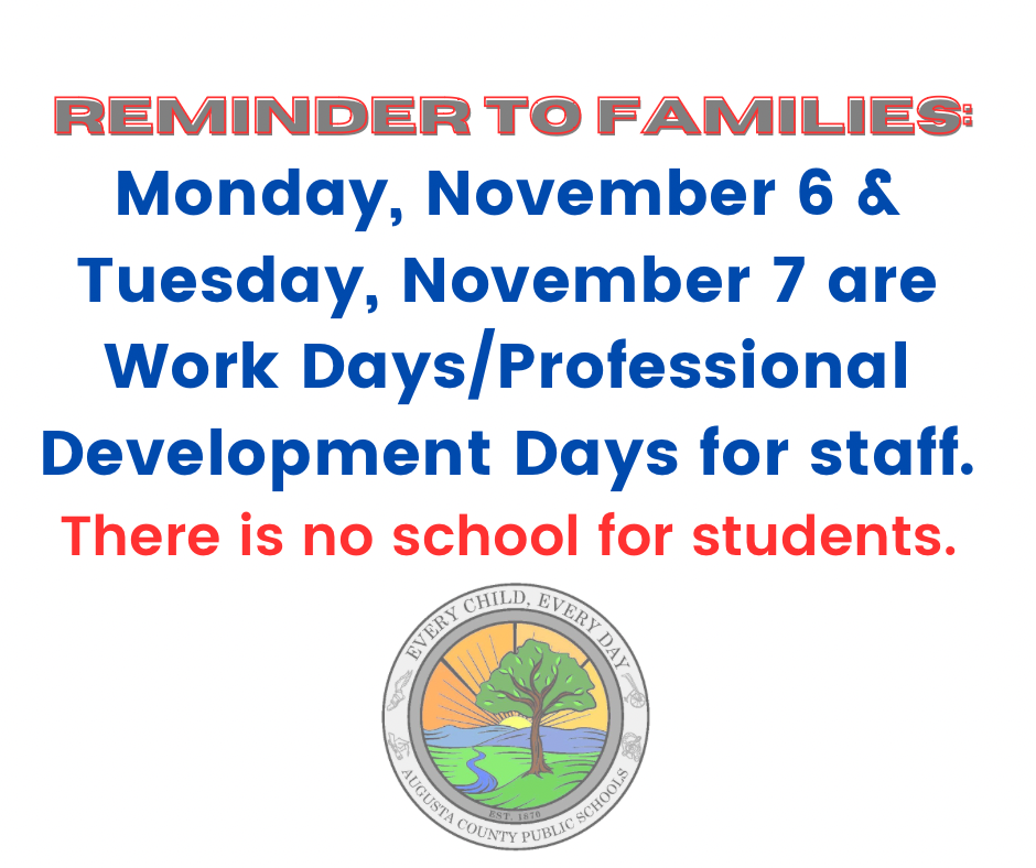 Nov 6-7, no school for students