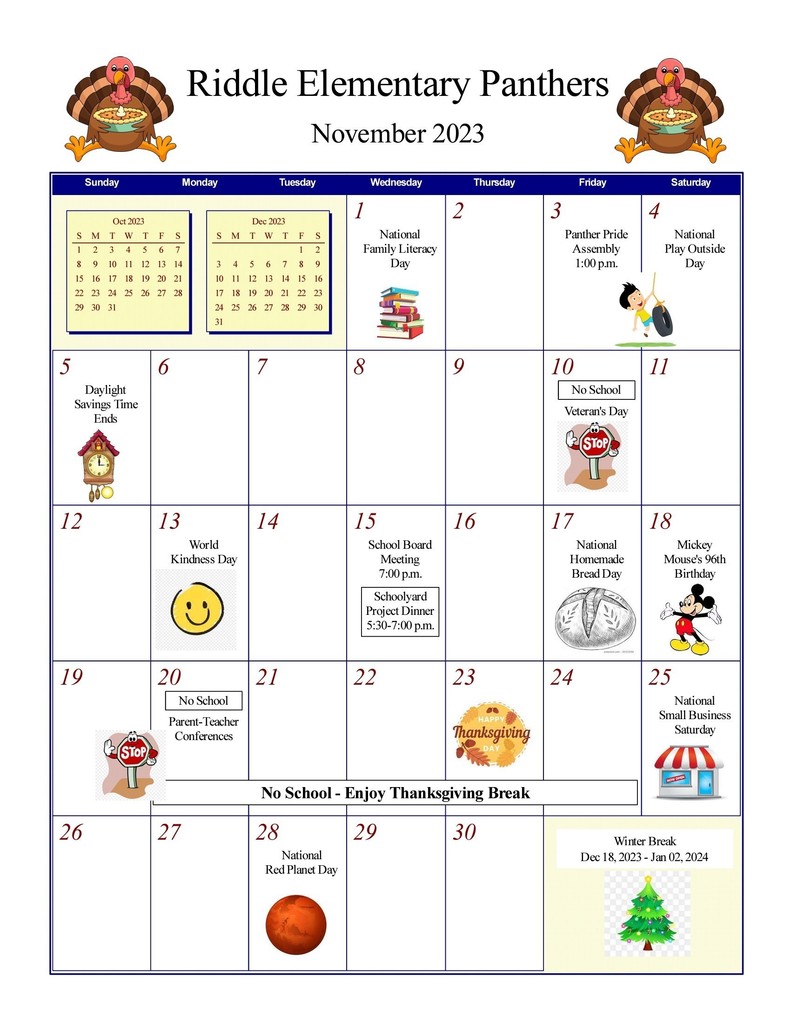 October Calendar