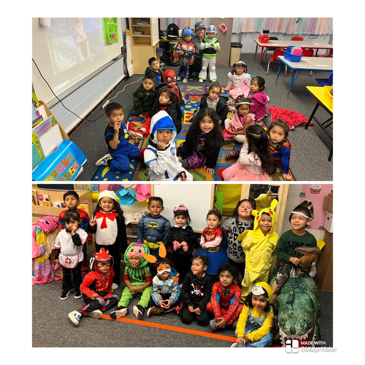 students in costumes