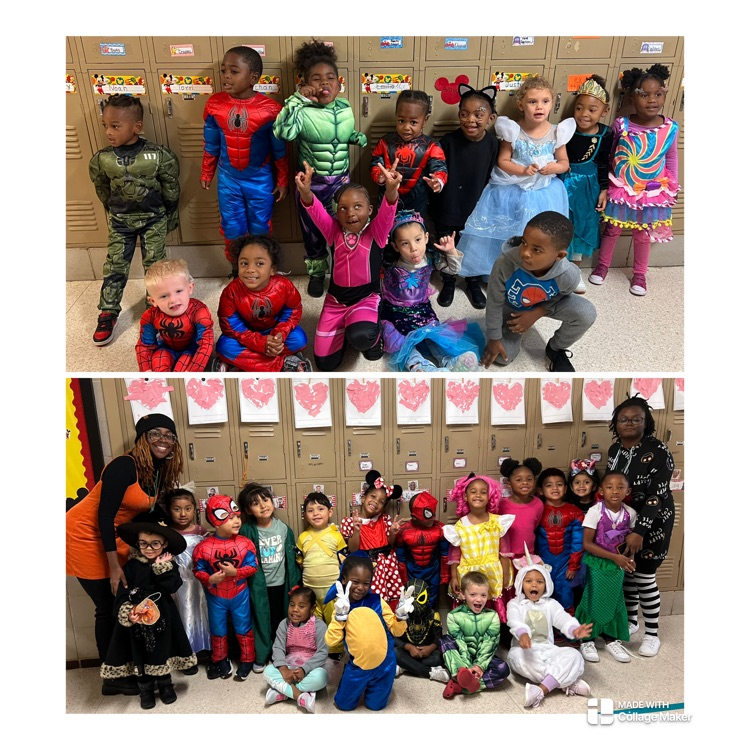 students in costumes