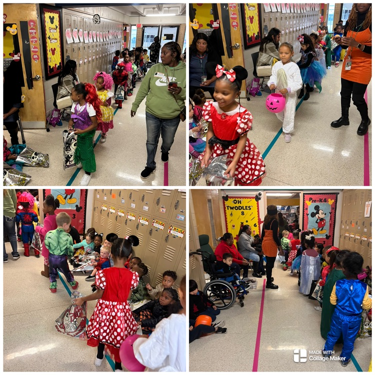 students in costumes