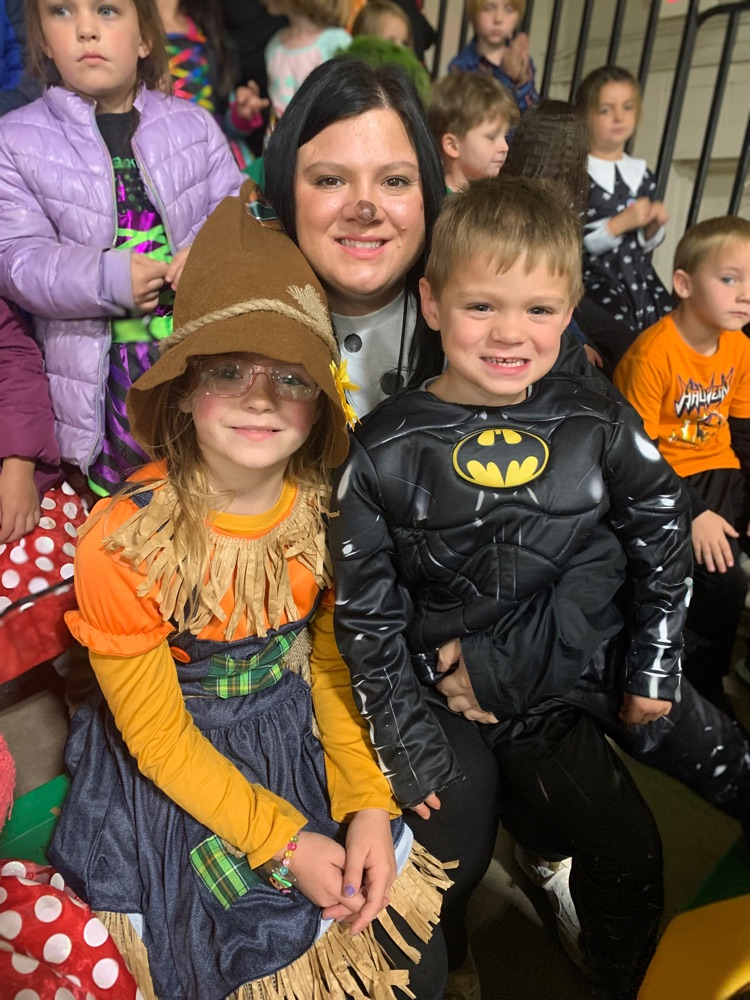 mom and kids