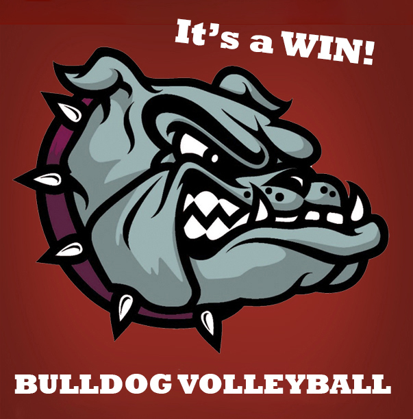it's a win! bulldog volleyball
