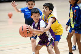 kid with a basketball