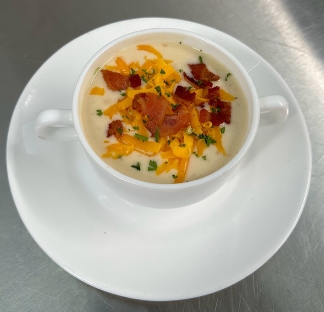 Culinary students prepared homemade soups