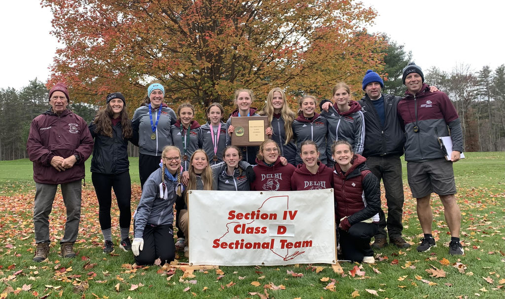 Section IV Class D Champion girls cross country teqm