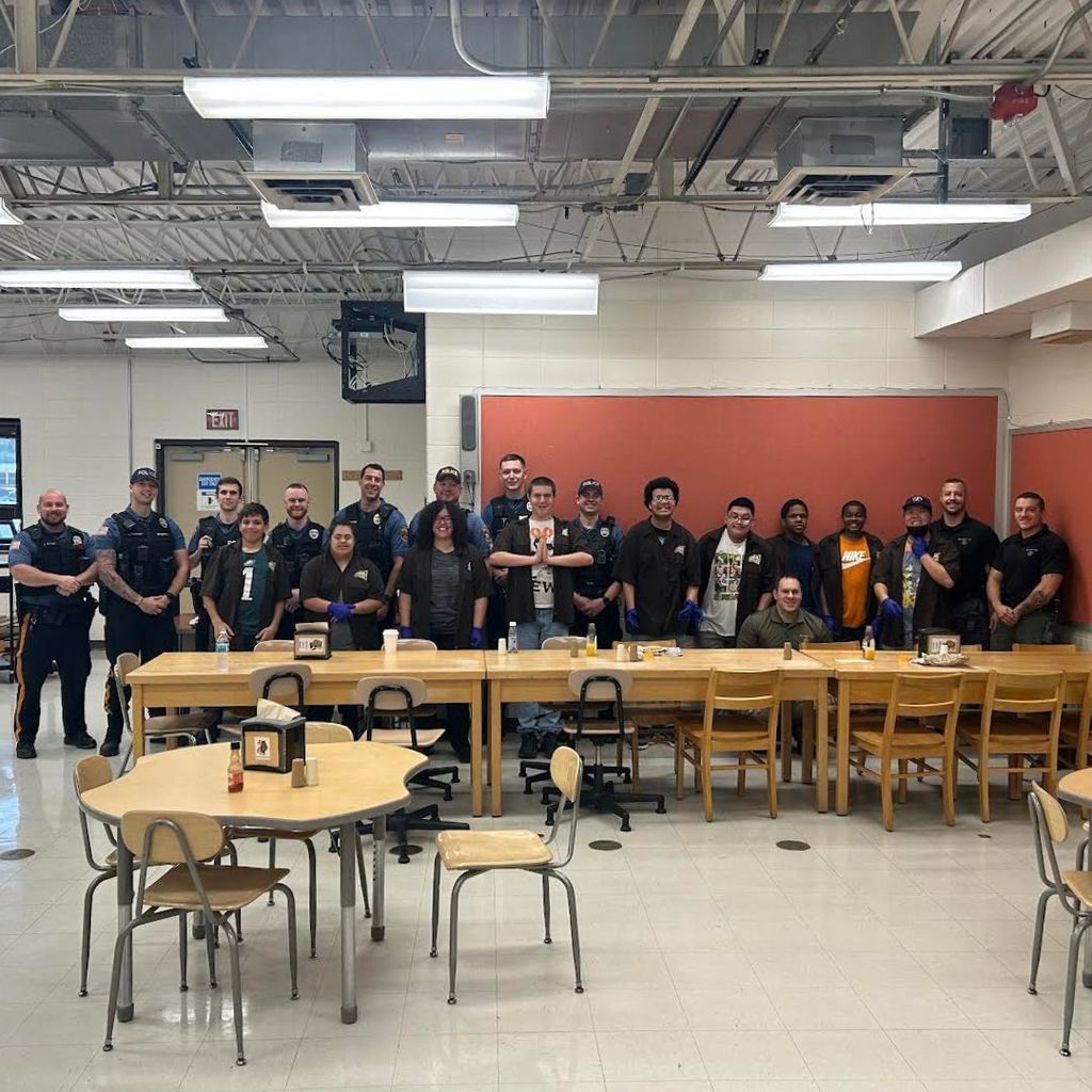 Galloway Police Department visited the Snack Shack for breakfast this morning !