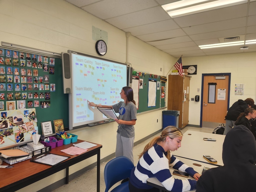 Mrs. Tantum's Geometry classes reviewed angle measures created by parallel lines cut by a transversal in an intense game of capture the flag! For every question answered correctly teams could steal another teams flag. Flag values and were not revealed until the end of the game.